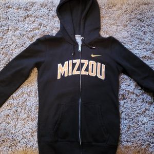 Black Mizzou Nike Sweatshirt Jacket XS